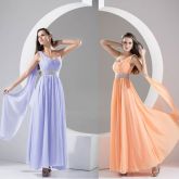 vestido de um ombro longo para festas