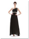 Vestido longo frisado noite