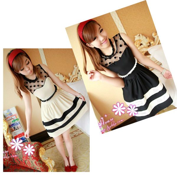 Vestido adorável com bolinhas