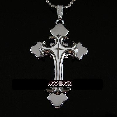 Colar Crucifixo Em Aço Inox