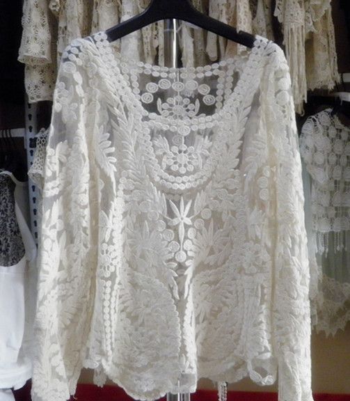 Blusa Sroom crochê rendas