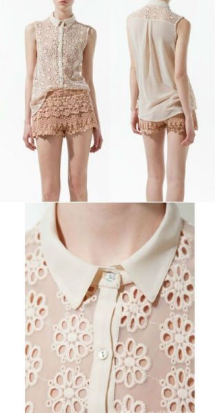 Blusa chiffon elegante